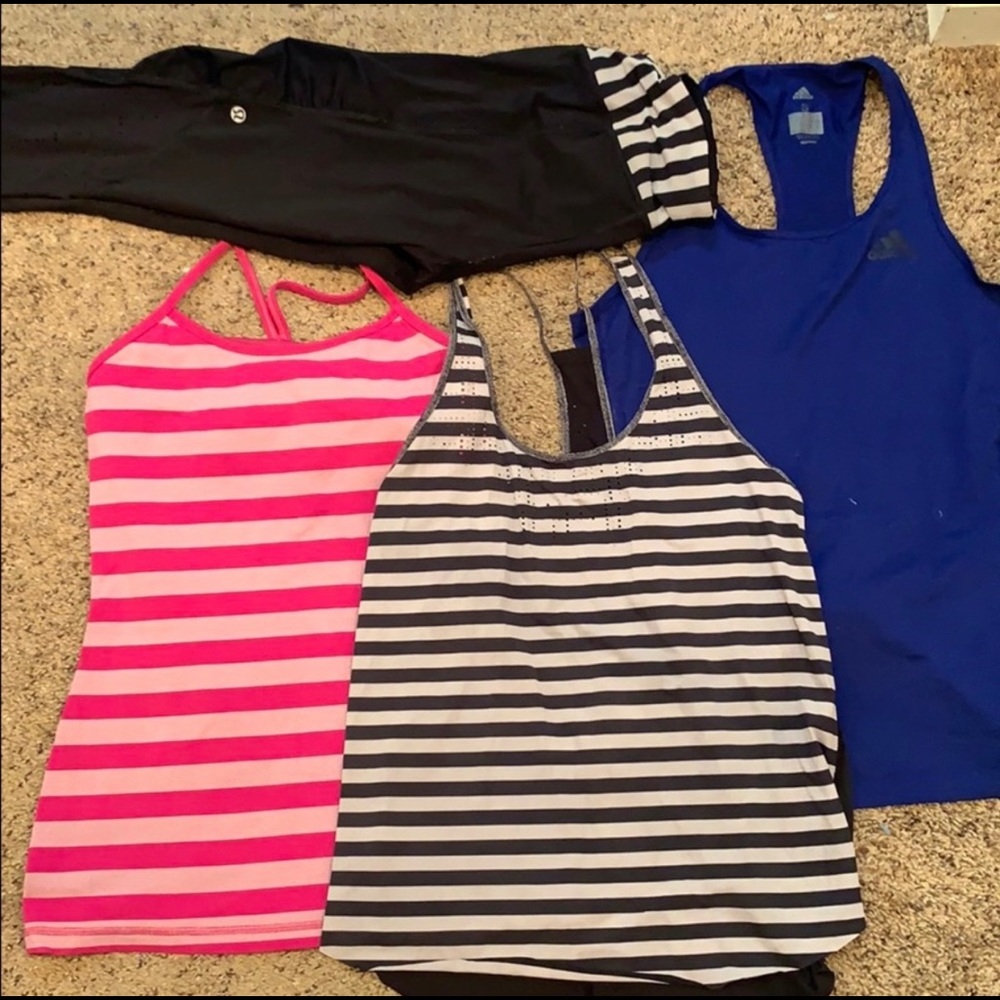 4 Piece Bundle (3 Lulu lemon Pieces/1 Adidas)